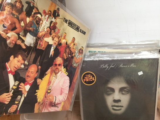 Awesome Collection Of Records Featuring Early WWF Album, Billy Joel, Beach Boys, Ray Charles & More See Photos