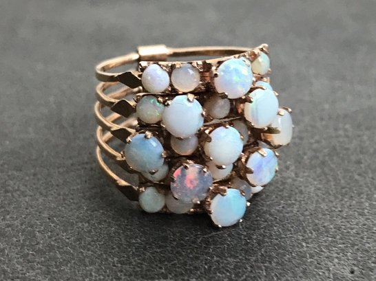 Beautiful Opal Stacking Ring- See Photos For Weight