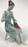 2 0f 2- Vintage HOLLOHAZA Porcelain Girl W. Paprika Figurine 1834 Hand Painted HUNGARY