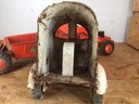 Vintage Luma Construction Brand Red Tractor And Tonka Brand Trailer Toy