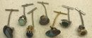 Collection Of Gemstone Tie Tack Pins