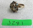 Beautiful 18k Gold Cocktail Ring With Beautiful Blue/green Gemstones- See Photos For Weight