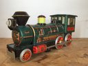 Vintage Green Western Train Toy