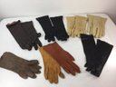 Gorgeous Assortment Of Vintage Womens Gloves- Some Leather & Other Materials- See Photos