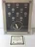 Early 1900's Collection Of Nickels In Plexiglass Frame With COA
