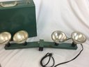 Really Neat Vintage Lighting Kit In Green Metal Box