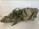 Vintage Canvas Seabees Military Duffel Bag