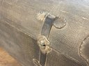Big Antique Leather Rumble Seat Trunk