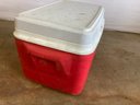 Big Red Rubbermaid Cooler
