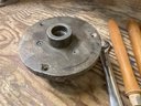Vintage Oliver Lathe On Cast Iron Table, 36 Inch Swing With Turning Tools