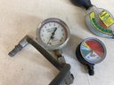 Fuel Pump Pressure Gauge, Antifreeze Tester, And Psi Gauge