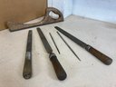 Assortment Of Files And Antique Wood Hand Rasp File