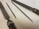 Assortment Of Files And Antique Wood Hand Rasp File