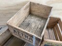 Three Cool Antique Wooden Crates