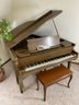 Antique Chickering Brand Baby Grand Piano, Soundboard Cracked, Plays(see Photos For Condition &  Provenance )