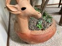 Big Unique Terra-cotta Planter Pot With Full Tree & Assortment Of Ornaments