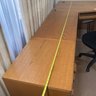 Nice Big L Shaped Office Desk With Chair & Chair Rolling Pad