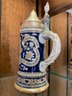 Big Vintage Olympia Beer Stein With Metal Hinged Lid