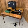 Vintage Singer Featherweight 3-110 Sewing Machine (Table Sold Separate )Pedal, Accessories,& Case (See Photos)