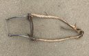 Wire Mouthpiece Horse Bit With Braided Leather