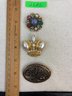 Assortment Of 3 Fashion Brooches