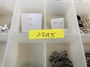 Plastic Organizer With Assortment Of Jewelry Findings