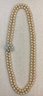 Vintage Faux Pearl Double Strand With Rhinestone Clasp (2 Of 2)