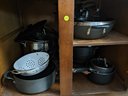 Cabinet Full Of Assorted Pots & Pans
