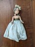 Antique Doll With Wired Joints & Shell Headwrap- See Photos For Condition