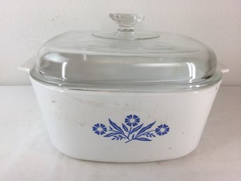 Large Vintage Corning Ware Cornflower Blue Casserole Dish- Just Needs A Good Scrubbing