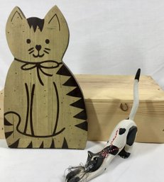 Cat Themed Wood Art