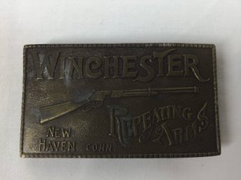 Vintage Brass Winchester Belt Buckle