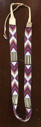 Beautifully Woven Beaded & Quill Necklace/ Hat Band