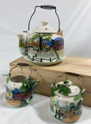 Hand Painted Tea Set