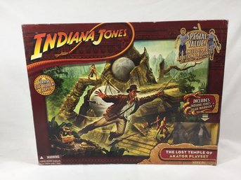 New In Box Vintage Indian Jones- The Lost Temple Of Akator Playset