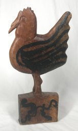 Rustic Primitive Style Wood Bird