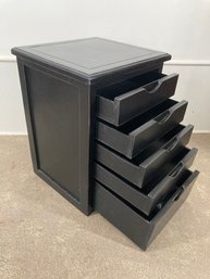 Black Wooden Multi Drawer Cabinet