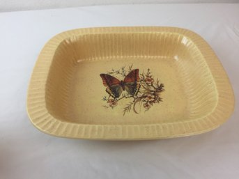 Treasure Craft Brand Microwave Safe Tray With Butterflies