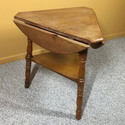 Found Or Triangular Transforming Vintage End Table
