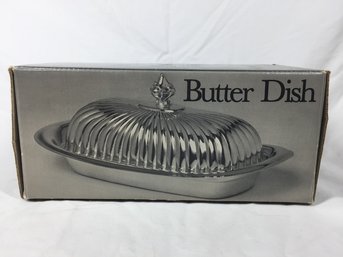 Ornate Metal Butter Dish