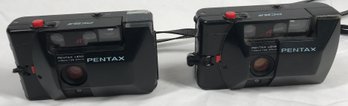 2 PENTAX AUTO FOCUS LENS 35mm Cameras- See Photos For Condition