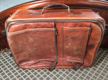 King Ranch Leather Suitcase - Authentically Distressed
