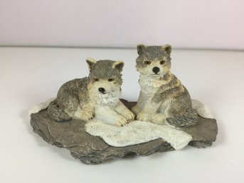 Cute Wolf Pup Figurine