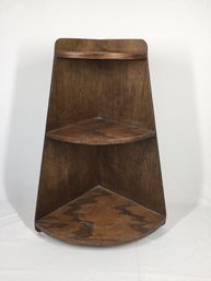 Wooden Vintage 3 Tier Corner Shelf Piece