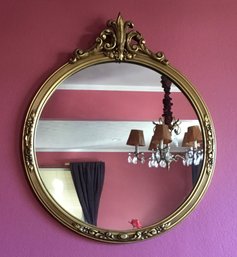 French Provincial Style Round Mirror