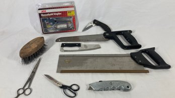 Lot Of Saws And Other Assorted Tools