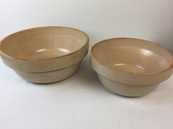 Earthenware Nesting Bowls- Some Crack/crazing Expected With Age