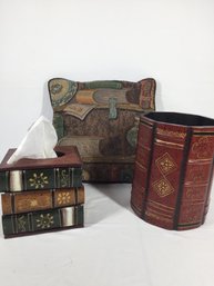 Cute Lot Of Book Themed Decor Pieces