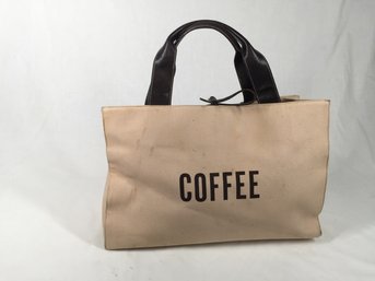 Kate Spade Coffee Tote- See Photos For Condition