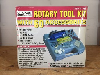 Chicago Brand Electric Rotary Tool Kit